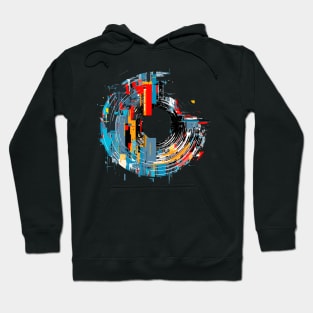 World City Circle Of Life Optimistic Fun Abstract Hoodie